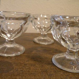 Vintage ice cream dishes set of 4